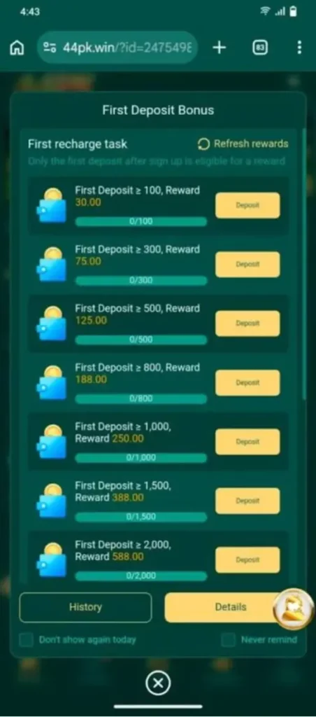 44PK win